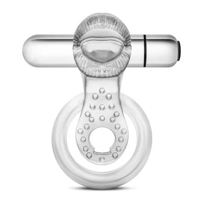 Stay Hard 10 Function Vibrating Tongue Ring Clear