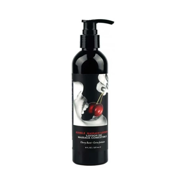 Earthly Body Edible Massage Lotion Cherry 8 Oz.