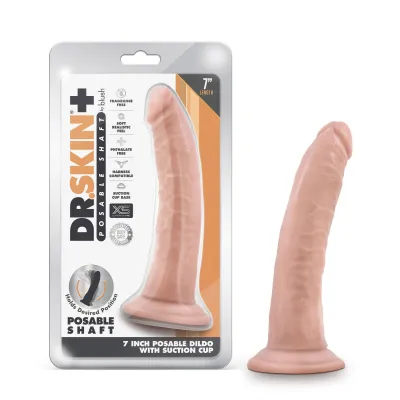 Dr Skin Plus 7 Inch Posable Dildo Vanilla