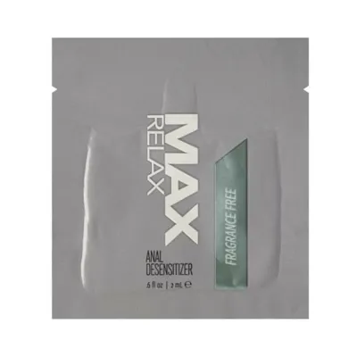Max Relax Anal Desensitizer Foil 2 ml Pack Of 24