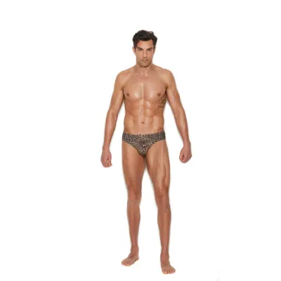 Men s Thong Back Brief Large xlarge Animal
