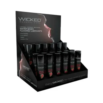 Wicked Aqua Classic Flavors Dp 8 Each 1oz Strawberry Watermelon And Cherry