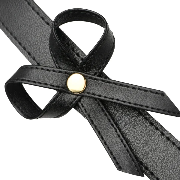 Strict Bondage Harness with Bows - Medium / Large, Black