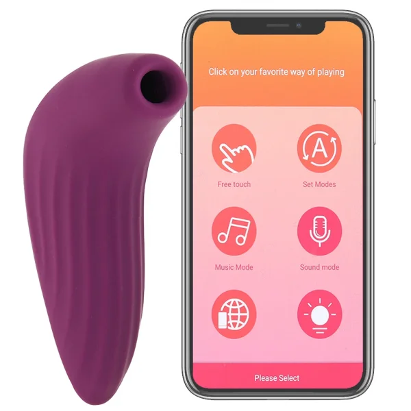 Svakom Pulse Union Rechargeable App Enabled Pressure Wave Clitoral Stimulator - Violet
