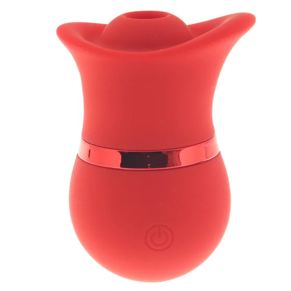 French Kiss Suck & Play Rechargeable Waterproof Silicone Interchangeable Set By CalExotics - Red
