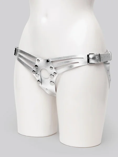DOMINIX Deluxe Leather Strap-On Harness