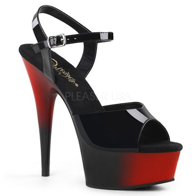 6 inches Heel 1 3 4 inches PF Two Tone Ankle Strap Sandal