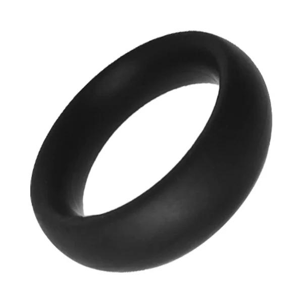 Rock Solid Silicone Black C Ring, Medium (1 7/8in) In A Clamshell