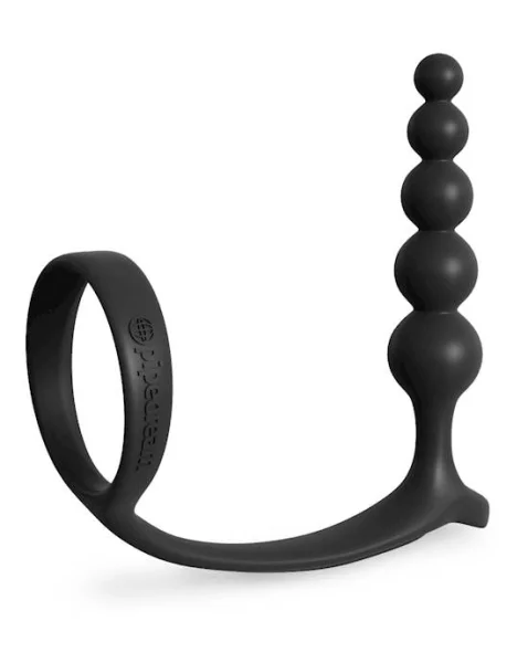 Ass-gasm Anal Beads With Cockring - 4.7 Inch