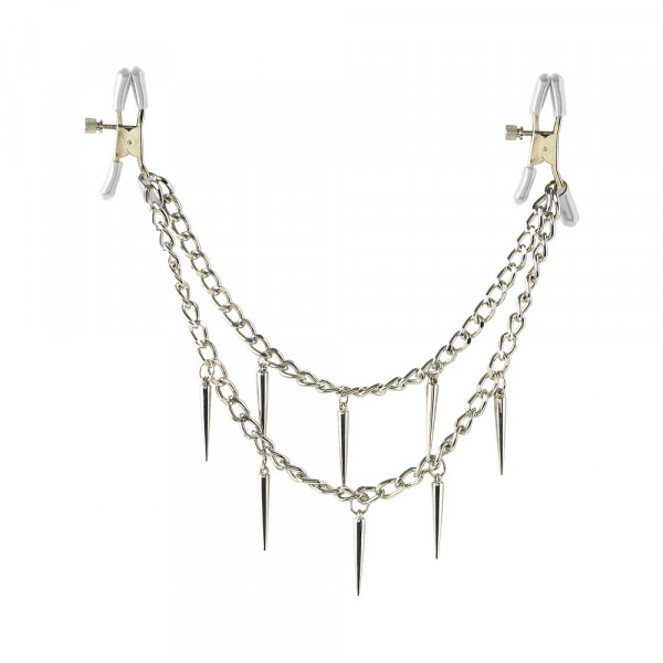Fetish Fantasy Rock Hard Nipple Clamps Silver