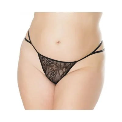Adjustable G string Black Os Xl Hanging