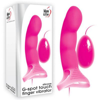 Adam Eve Silicone G Spot Touch Finger Vibrator