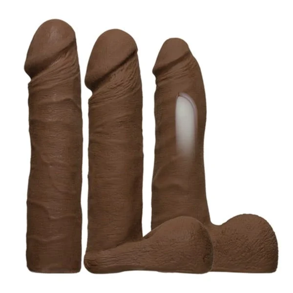 Vac-U-Lock Vibrating Dual Density Ultraskyn Chocolate Set