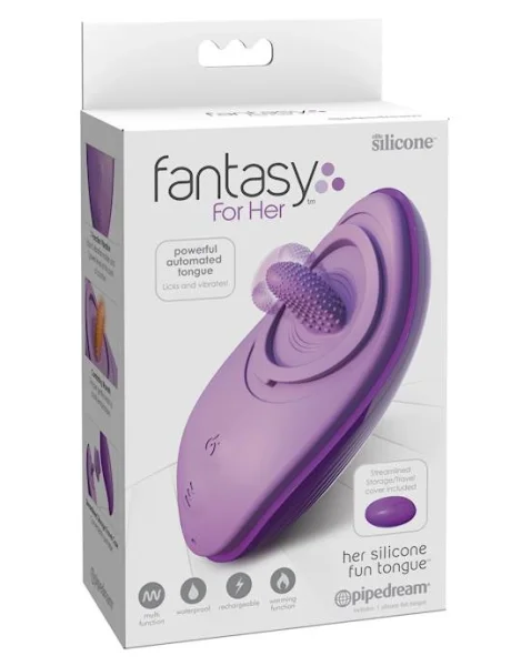 Fantasy For Her Her Silicone Fun Tongue - Purple