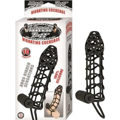 Mack Tuff Vibrating Cockcage Black