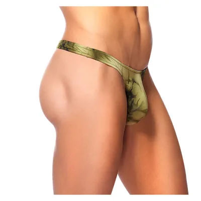 Male Power Skyview Bong Thong Olive L XL