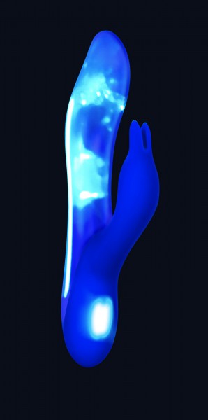 Bright 8" Light Up Rabbit Vibrator
