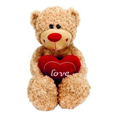 Smile Bear With Heart Red 40cm
