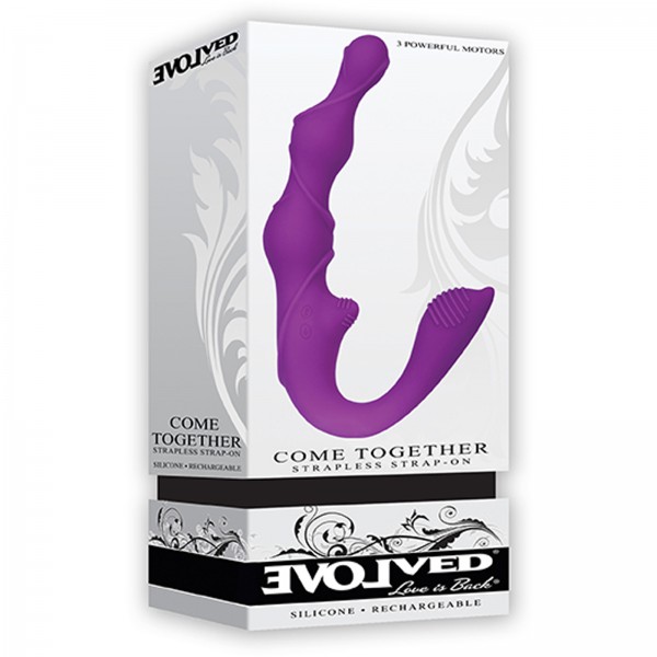 6'' Vibrating Strapless Strap On