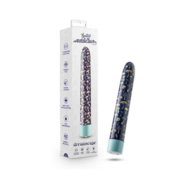 Classic Vibrators: Limited Addiction Utopia Rechargeable 7 In. Vibrator Aqua