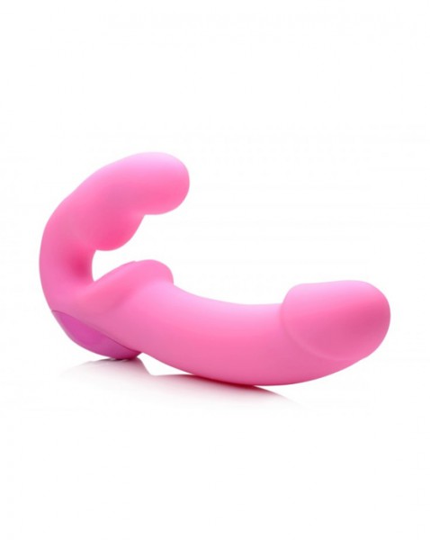 Urge Silicone Strapless Strap-on With Remote - Pink — image 4 of 13