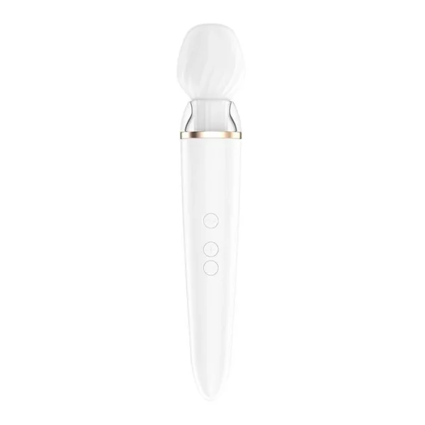 Satisfyer Double Wand-er Wand Vibrator - With 2 Attachment Heads & App Control!