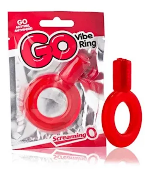Go Vibe Ring  By Screaming O - Red - One Size — image 2 of 2