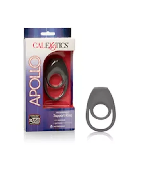 Apollo Rechargeable Support Cock Ring - Grey — image 2 of 2