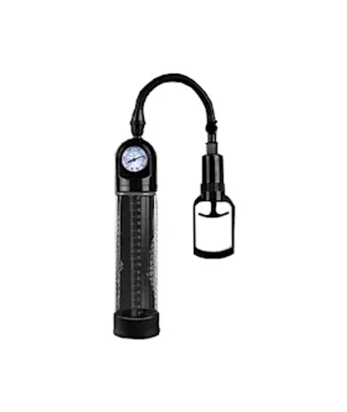 Manual Penis Pump With Pressure Gauge - Black — image 2 of 2