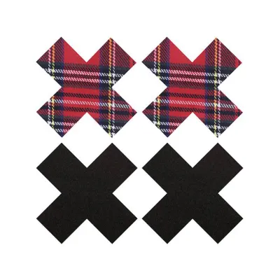 Schoolgirl X Pasties Black red