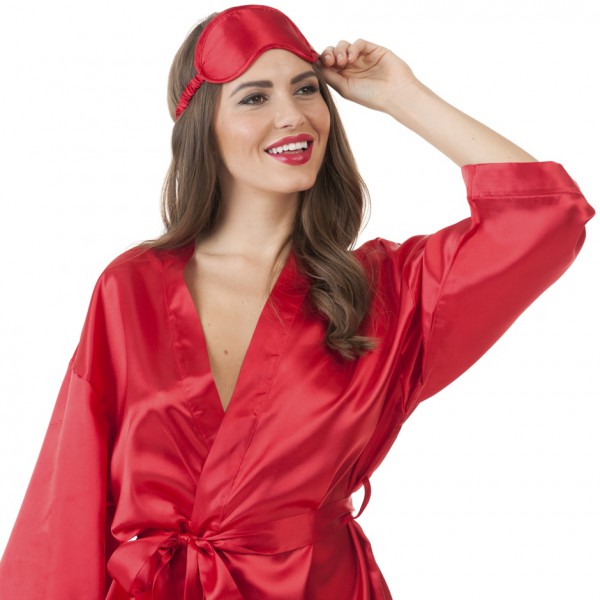 Lovehoney Red Satin Robe Gift Set