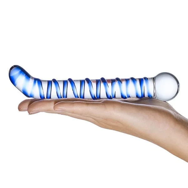 Glas 6.5-inch Mr Swirly G Spot Glass Dildo