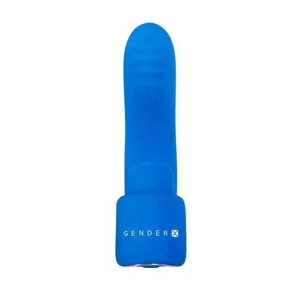 Gender X Flick It Finger Vibrator Blue