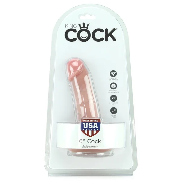 King Cock 6 Inch Cock-Flesh