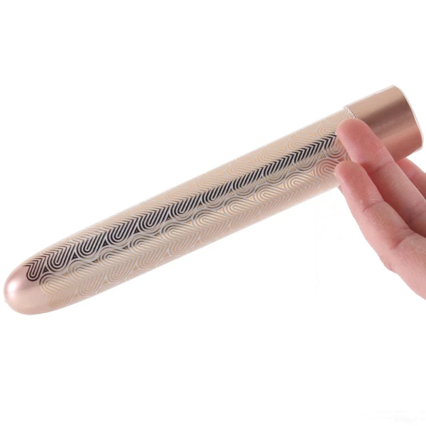 The Collection Lattice Limited Edition Rechargeable Waterproof Slimline Vibrator By Blush - Rose Gold