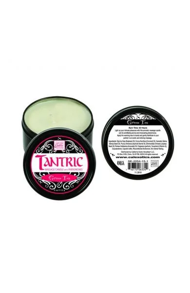 Tantric soy candle w/pheromones - green tea