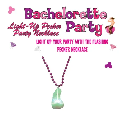 Light Up Pecker Party Necklace