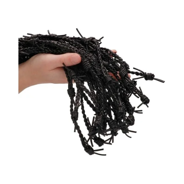 Ouch! Pain - Saddle Leather Barbed Wire Flogger