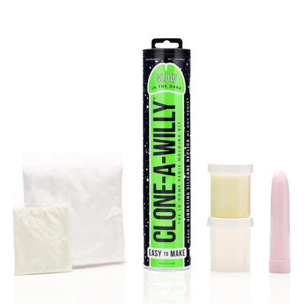 Clone-A-Willy Make Your Own Vibrating Silicone Dildo - Glow In The Dark
