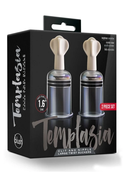 Temptasia Clit and Nipple Large Twist Suckers - Set of 2