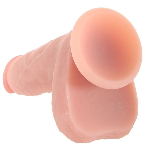 Dr. Skin Dr. Ethan Gyrating, Vibrating 8.5" Silicone Suction Cup Dildo With Balls & Remote By Blush