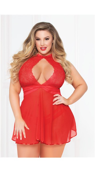 Seductress Babydoll Set 3X/4X