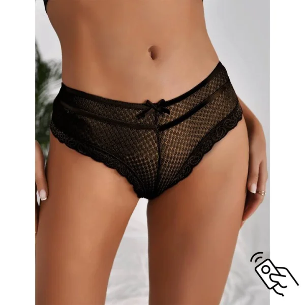 Bondara Flirt Black 10 Function Remote Control Vibrating Knicker