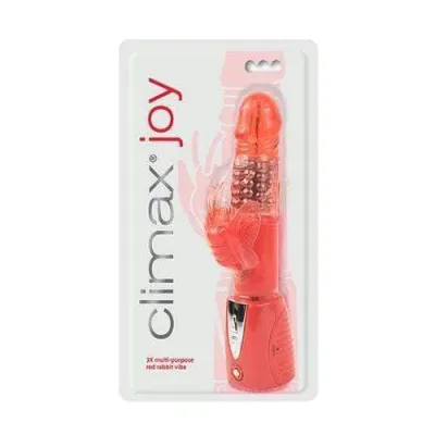 Climax Joy 3X Multi Purpose Rabbit Vibe Red