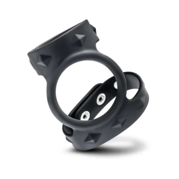 Performance - Vs8 - Silicone Double Cock & Ball Strap - Black
