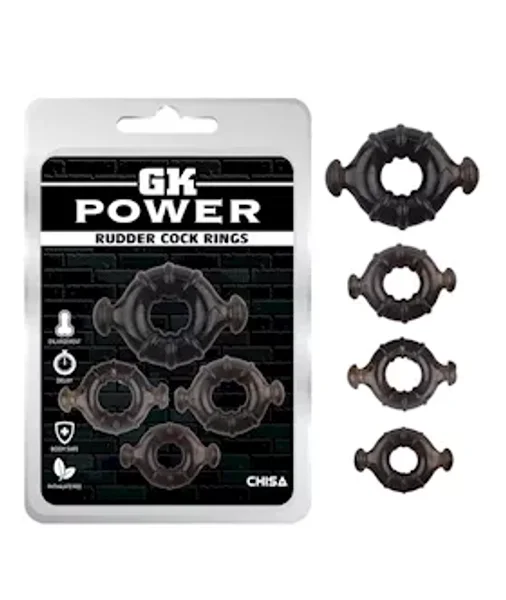 Rudder Cock Rings - Black — image 2 of 2