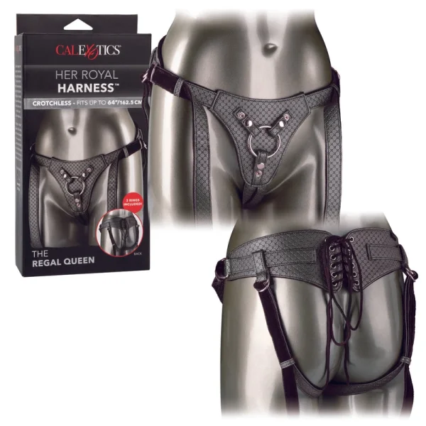 Her Royal Harness The Regal Queen in Pewter