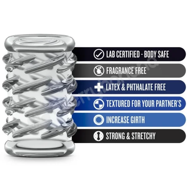 Stay Hard Clear Soft & Stretchy Cock Sleeve 6 Piece Kit