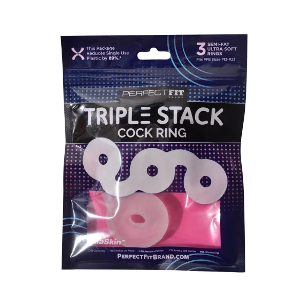 Triple Donut Ring - Clear