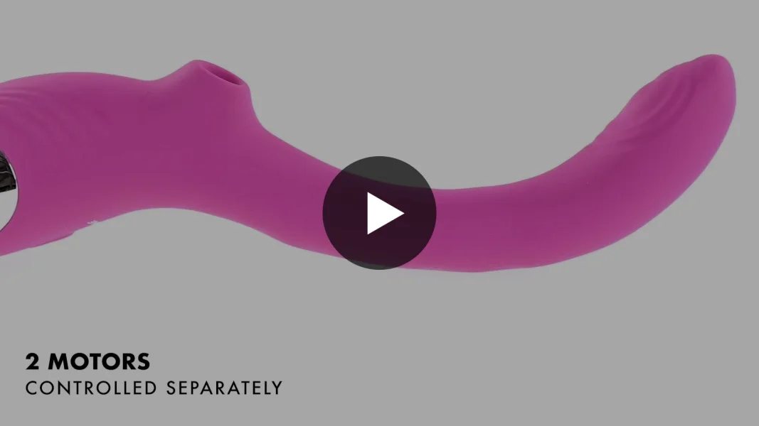 Strike A Pose Silicone Dual Stimulation G-Spot & Clitoral Vibrator With Suction By Evolved Novelties